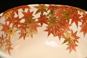 Amazon.co.jp: 真葛焼宮川香斎（真葛香斎）造□ 紅葉狩茶碗 二
